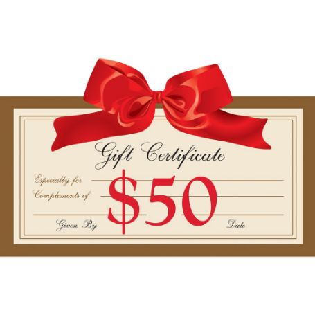 Picture of Gift Certificate, $50.00