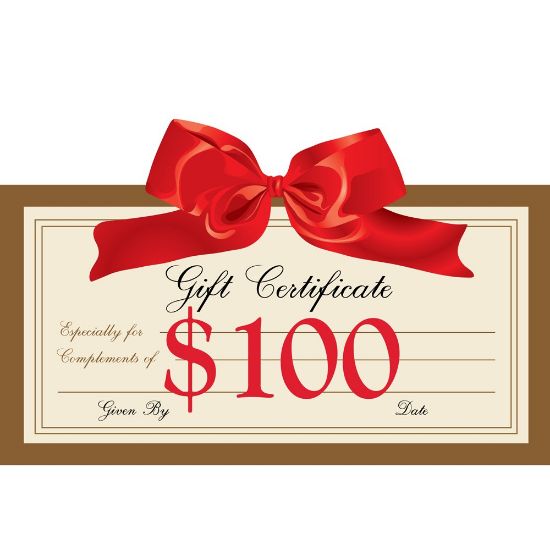 Picture of Gift Certificate, $100.00